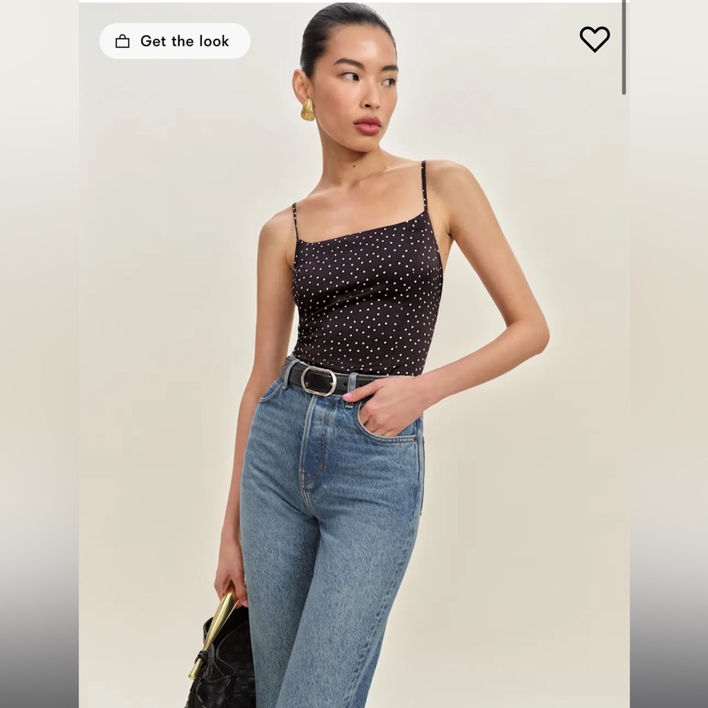 NWT Reformation Isla Satin Top